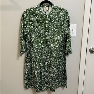 Tuckernuck Royal Shirt Dress in Cheetah Floral NWT